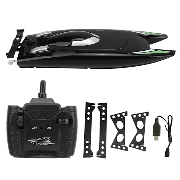 High Speed Waterproof Racing Remote Control Boat for Pools and Lakes - RC Boat Multifunction 4CH 2.4GHz 30km/h