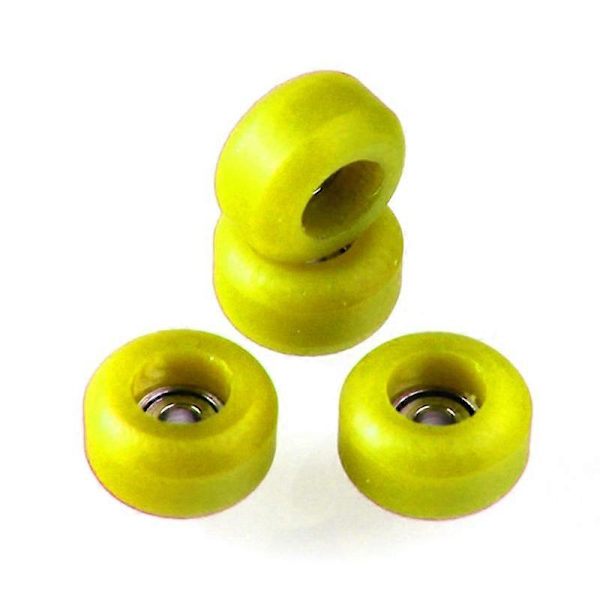 4 stk/sett Profesjonelle Urethan CNC Lagerhjul for Tre Fingerboard Yellow