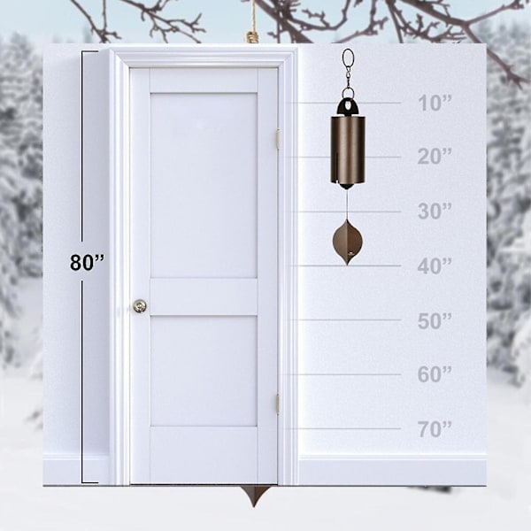 The Deep Resonance Serenity Bell - Metal Wind Chimes Outdoor Large Deep Tone, Unique Low Tone Wind Chimes L