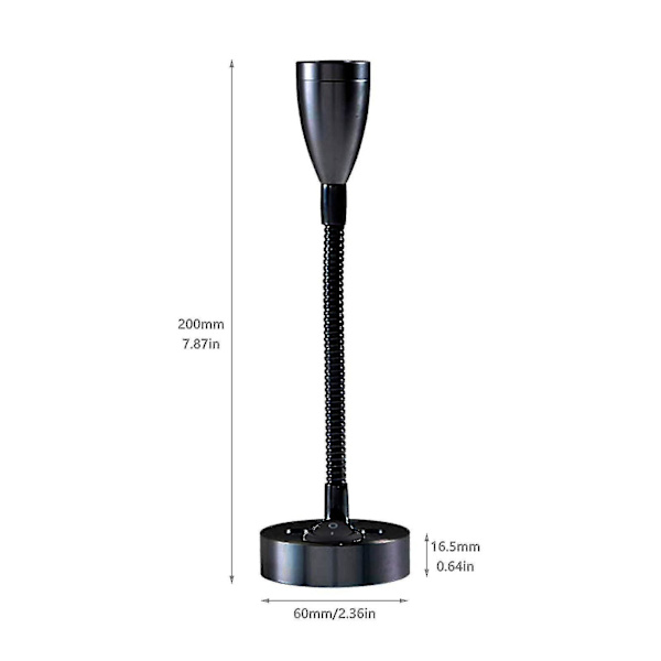 2 stk. Læselamper LED Spotlight 12V Dæmpbar Switch Væghængt Sengelampe Indvendig Lys Campingvogn 6000k Hvid til Campingvogn