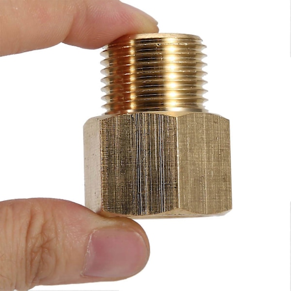 CGA320 Messingmutter, CO2-sylindertank W21.8 CGA320-adapter med skive, CO2-karbondioksidtilbehør regulatormutter for akvariumfisketank (CGA320-konvertering)