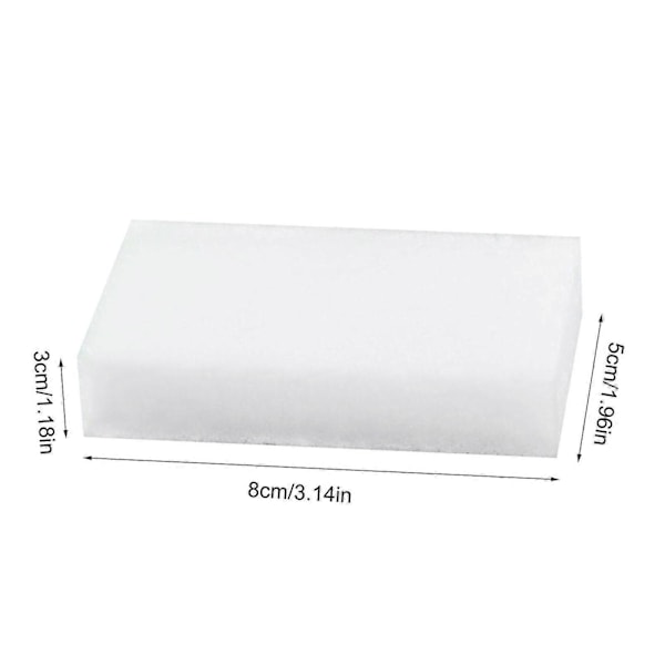 Magiska Nano-svampar - 200 st 8x5x3cm Vita Multifunktionella Kemikaliefria