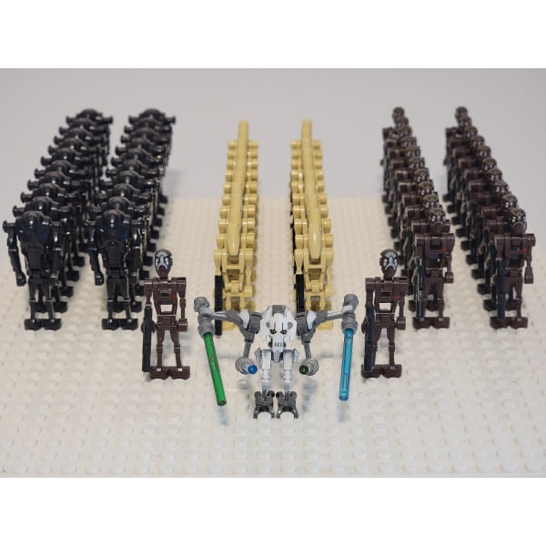 Star Wars Battle Droids Army Tilpasset Sett 63 stk. Commando Droids Super Battle Droids  [DmS]