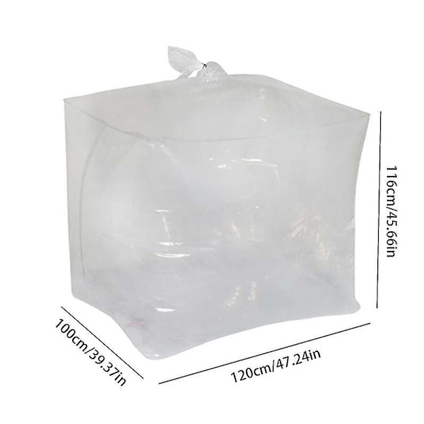 Bærbar IBC Ton Tønde Indre Pose Høj Kvalitet Multifunktionel Holdbar Ton Tønde Foret Pose EasyBY Feeding Port DN50 (2.95in)