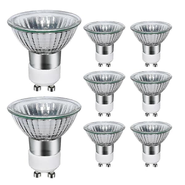 GU10 Halogenlampor 35W 2800K Varmvit, 8-pack Dimbar Takspotlight