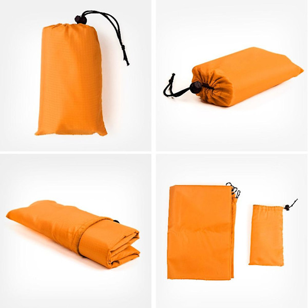 Hiekka- ja vedenkestävä piknik-matto, taitettava piknik-peitto, kannettava kevyt matto, leirintä, mini-piknikBY Orange