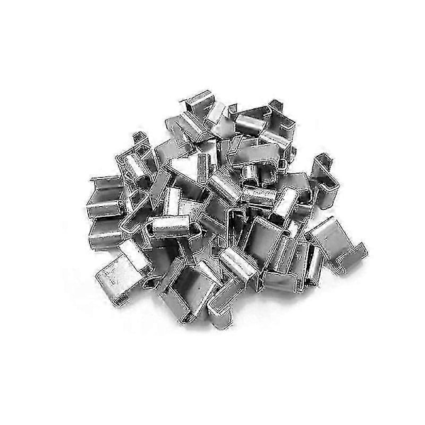 100 stk. Drivhus Glas Klips, Rustfrit Stål Z-Formet Rudespænder Drivhus Klips Glas Klemmer