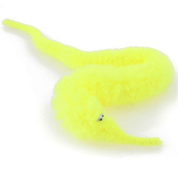 6 st Fuzzy Twisty Worm Wiggle Moving Sjöhäst Mjuk Leksak Present Till Barn Yellow