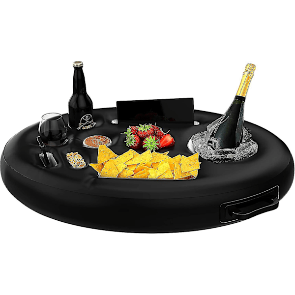 Flytende Drikkeholder For Basseng Oppblåsbar Flytende Hyller Bassengbrett For Svømmebassengfest Strandkar
