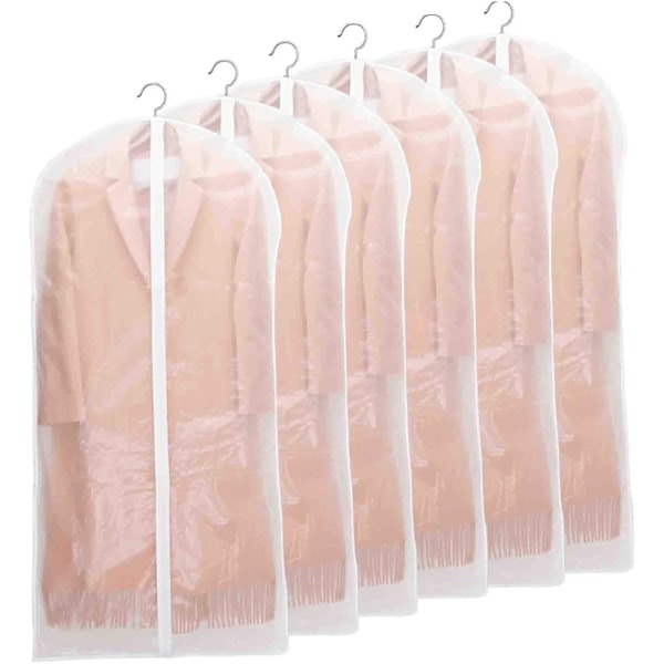 Garment Bags, [6 Pieces] Transparent Garment Cover, With Zipper Stcyv