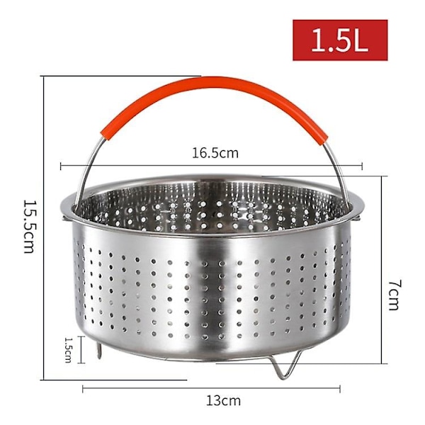 Ångkokare Korg Instant Pot Tryckkokare Liner för Ångande Ris Grönsaker Frukter Ägg (FDA-certifierad) Multicolor Style A