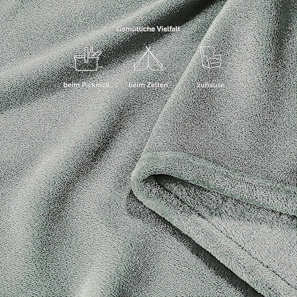 Blød og Koselig Pude - Høj kvalitet tæppe, Super blødt fleece tæppe som sofa tæppe, sengetæppe eller stue tæppe Summer Green 230 x 270 cm