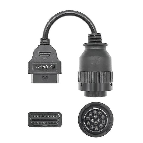 OBD2 Lastebilkabel For Cat Et3 Kabel Diagnostisk Kabel 14pin Til OBD2 16pin Adapter Lastebiltilbehør
