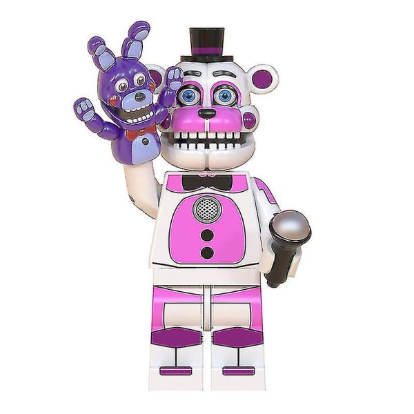 Five Nights At Freddy's Leksaksset med 8 Byggstenar, Cartoon Actionfigurer, Samlarobjekt WM2019