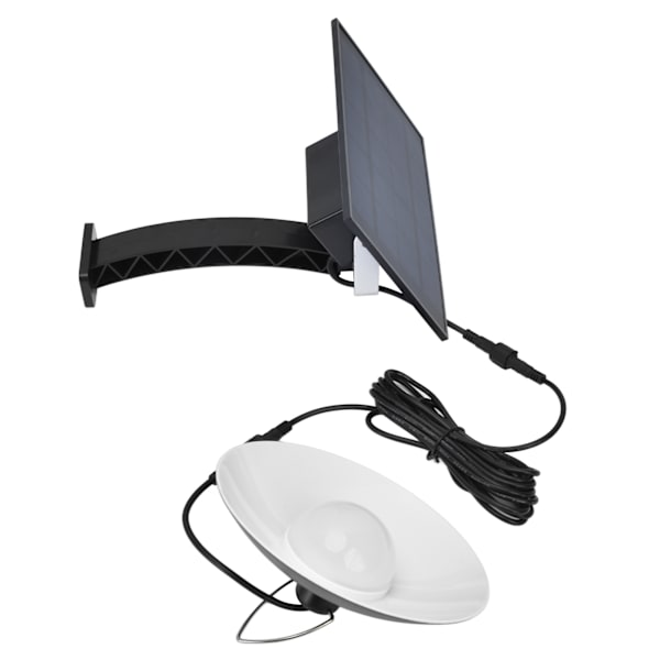 LED-solcellelampe med solcellepanel IP65 vanntett taklampe hagelampe for utendørs gårdsplass