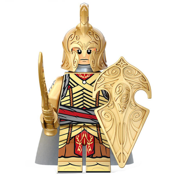 8 st Lord of the Rings-figurer i byggstenar, soldater krigare mini actionfigurer leksaker gåvor hemdekoration