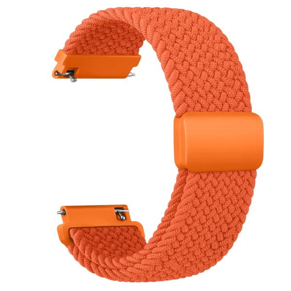 20 mm punottu yksinauha Garmin Vivoactive 5/3/3 Music -rannekkeelle Ranneke Garmin VivoMove3/Trend/Sport Venu SQ/SQ2/2plus -rannekke Oranssi oranssi orange 20mm