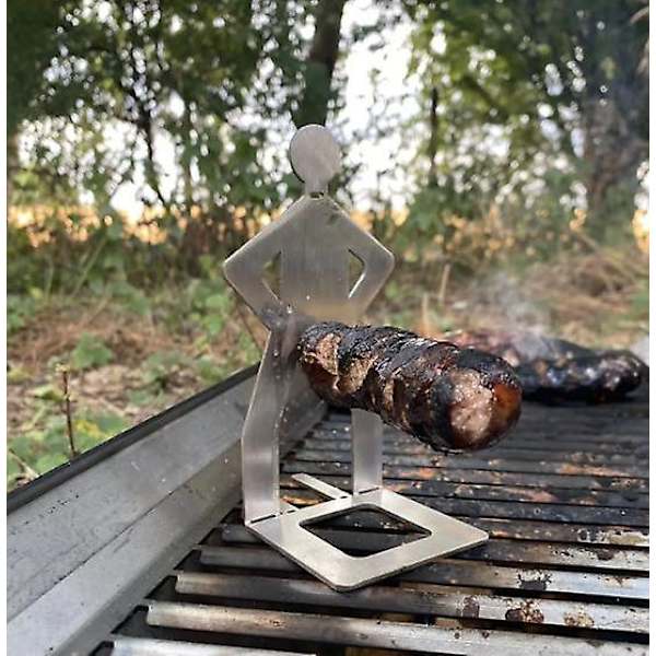 BBQ Pølsegriller Stativ Bærbar Grillstativ Rustfritt Stål Grillspyd Pølseholder Ovn Stekeovn Stativ For Utendørs
