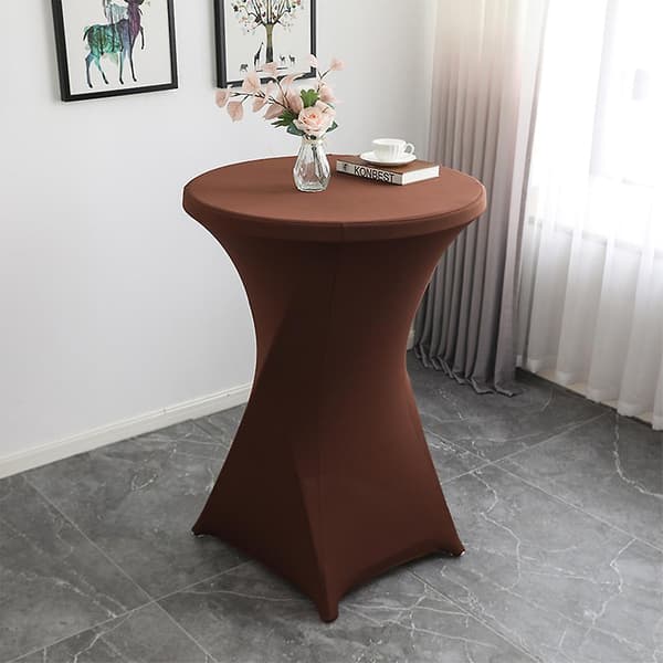 Polyester Rund Elastisk Duk Slitstark Och Dammskyddande För Orange