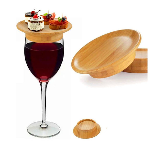 1/2/4/6 stk. Vinglass Charcuterie Topper, Bambus Vinglass Charcuterie Board Topper 2pcs