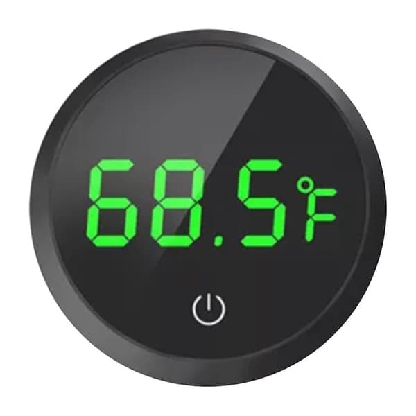 Digitalt termometer til akvarium, præcis temperatursensor, klæbemåleværktøj til akvarier Black Fahrenheit
