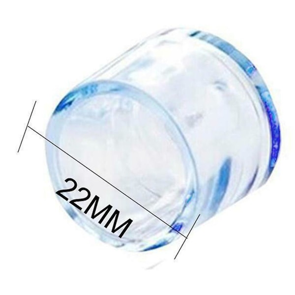 Genomskinlig bordsstolsben Cap Transparenta silikonskyddsöverdrag Set 1pcs 22mm