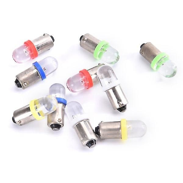 10 stk BA9S LED-lamper Bil Instrumentpanel Lys HvitBY