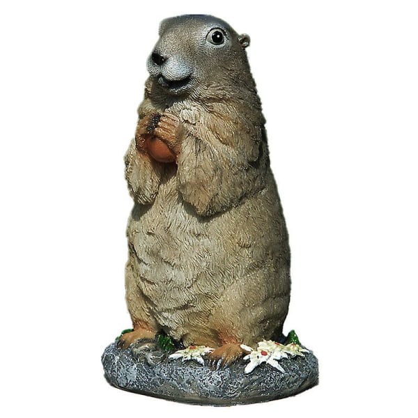 Utendørs Dyrefigur av Surikatt og Murmeldyr i Harpiks, Hagepynt, Figurer, Dekorasjon, Hage as shown