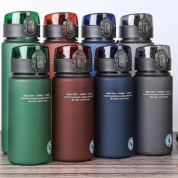 BPA-fri, lækagesikker sportsvandflaske i høj kvalitet, 400 ml Grey 560ml