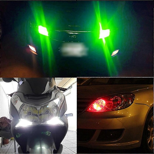 2 st 3030 SMD T10 W5W LED Bil Ljus Parkeringsljus Lampa Kupollampa Dörrlampa Blue