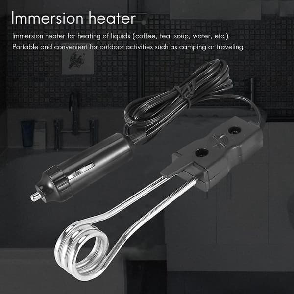 Immersionsvarmer Rejse Immersion Varmer Mobile Immersion Varmer Camping Udendørs Sort