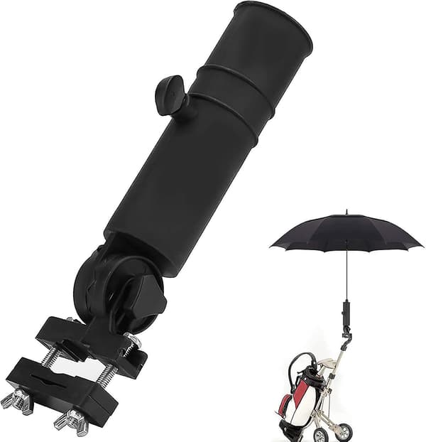 Golfvogn Paraplyholder Universal Golfvogn Paraplyholder Stativ Sort
