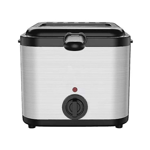 2,5 litran sähköfriteerauskeitin, pieni kotitalous, 1000 W:n teho, monitoiminen ruostumattomasta teräksestä valmistettu friteerauskeitin, varras, ranskalaiset perunat, kone TA