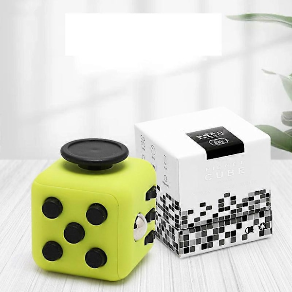 Stress, Ångest och Tryckavlastande Leksak för Vuxna, Bärbar Rolig Avkopplingstärning för Hemmet eller Kontoret Fluorescent Green and Black