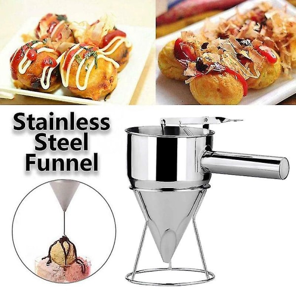 Jul-Donut- och Cupcake-Smet Dispenser i Rostfritt Stål, Pannkakshjälp, Ställ