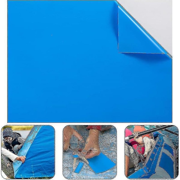 Bebetter 10 stk Vinyl Pool Liner Patch Reparationslap til Swimmingpools, 10