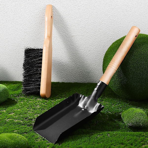 1 sarja takan tuhkakauha ja -harja hiilikäsikauha takan kauha 28.00X8.00X4.80CM