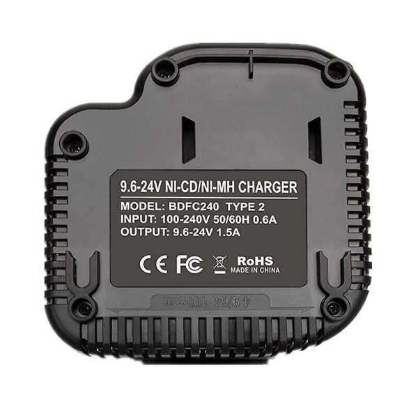 Plug Bdfc240 batteriladdare kompatibel med 9,6v-24v snabb batteriladdare för Black&decker Hpb18 Hpb18-ope Nicd Nimh BatteryBY EU Plug