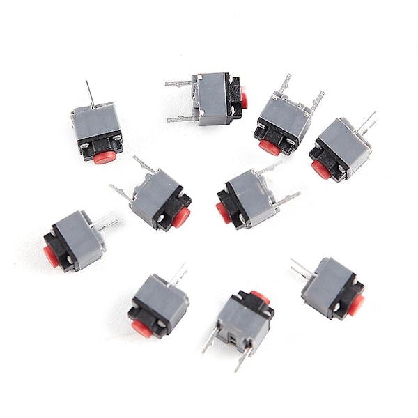 10 stk. Kailh Lydløse Knapper 6*6*7.3 Stille Switch Trådløs Mus Knap Mikrobryder Hfmqv