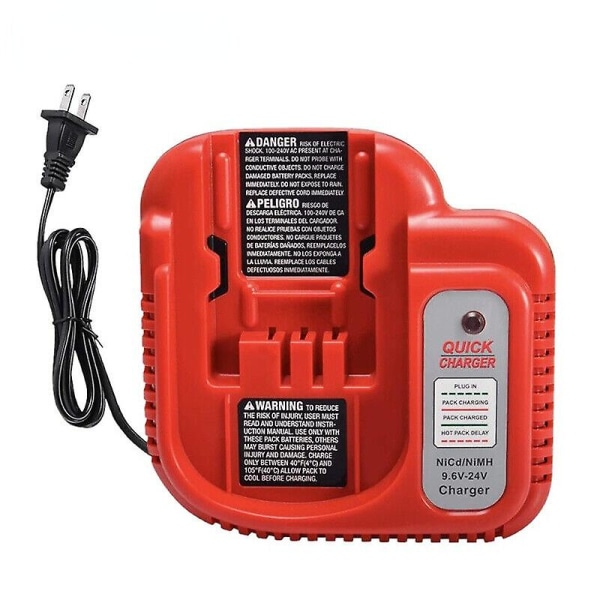 Stik Bdfc240 Batterilader Kompatibel Med 9.6v-24v Hurtig Batterilader Til Black&decker Hpb18 Hpb18-ope Nicd Nimh BatteriBY EU Plug