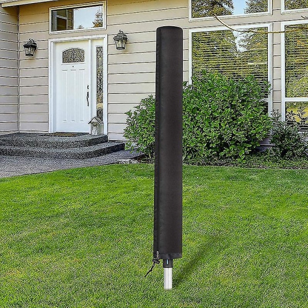 Vanntett og UV-bestandig roterende tørketrommelbeskyttelsesdeksel Roterende tørketrommelbeskyttelsesdeksel Beskytt utendørs tørkestativ black 30*30*168cm