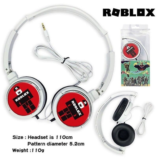 Roblox Games Wired Headphone Dynablocks Music Stereo Earphone Computer Mobile Phone Headset Kids Toys Gift [DB]BY With box1