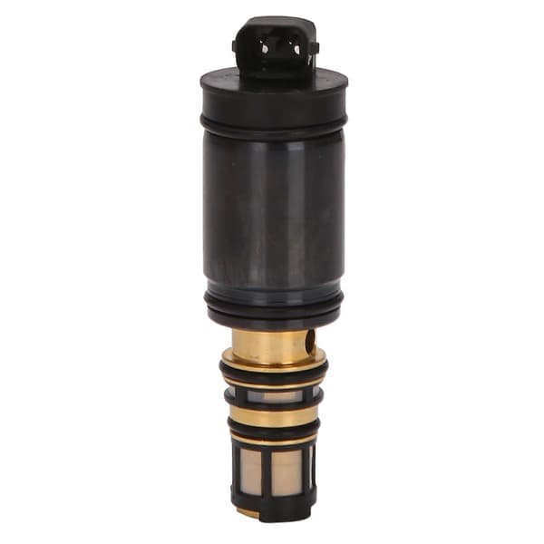 AC A/C Kondenseringskompressor Elektronisk Solenoid Kontrollventil Sensor for 5SE12C 5SE09C 6SEU16C Black