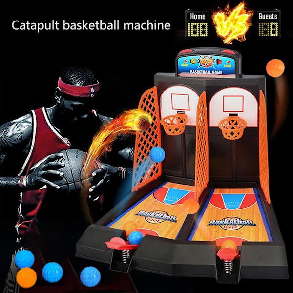 Barnens Mini Bord Basketboll Finger Spel Nyhet Leksak Rolig Sport Resa Spel [DmS] Desktop basketball game