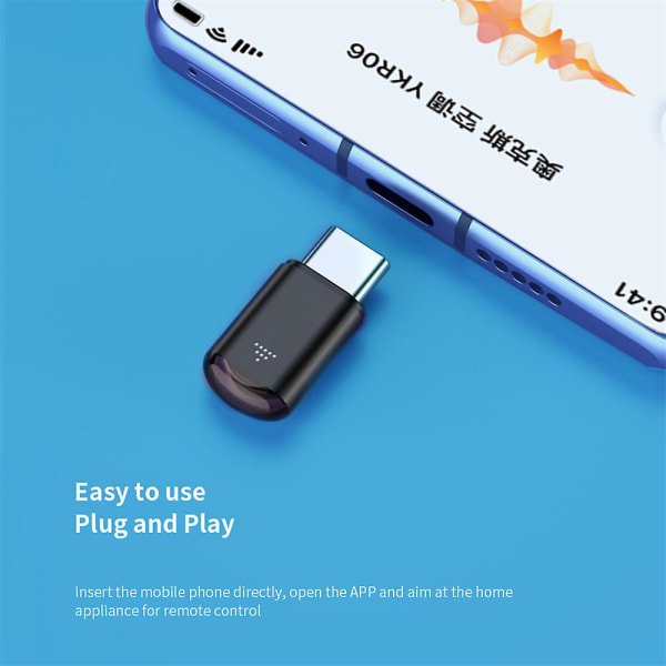 Cyberplex Hacking-enhet, Cyberplex Smartphone Ir Remote Controller [DB] Black TypeC interface