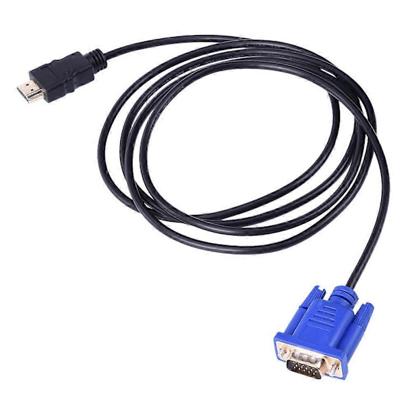 DOONJIEY 1080P HDTV HDMI-kompatibel til VGA Hann 15Pin Adapter Koblingskabel for PC TV 1M