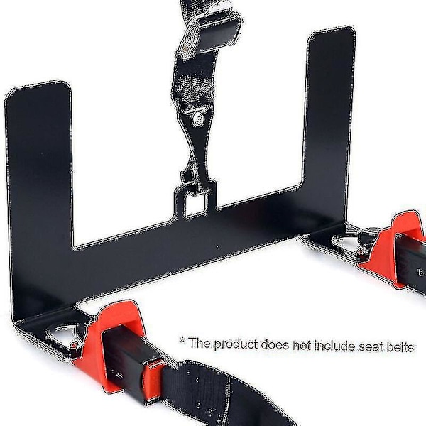 Universal Bilbarnstolsfäste Ankarfäste Kit För Isofix Bälteskontakt, Svart