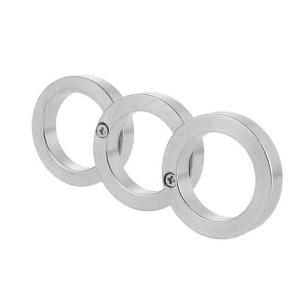 Sammenleggbar utendørs ring Multifunksjon Harde fingerringer i rustfritt stål for jubileum Nyttårsdag Fest Ferie Smykkegave