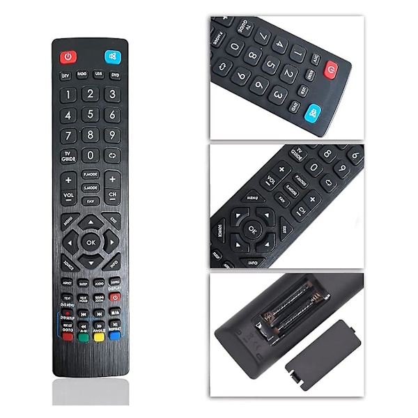 Reservefjernkontroll for Blaupunkt LCD LED 3D Smart TV - Ingen oppsett nødvendig Blaupunkt Universa [LGL]