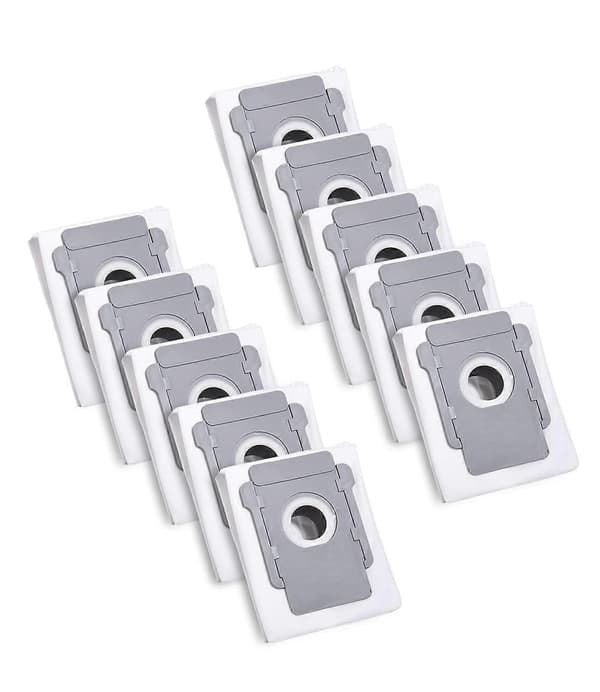 10 Støvsugerposer for iRobot Roomba i7 i7+ i3 i3+ i4 i4+ i6 i6+ j7 j7+ i8 i8+S9 S9+ E5 E6 E7 Clean Base, Erstatningsstøvpose for tilbehør